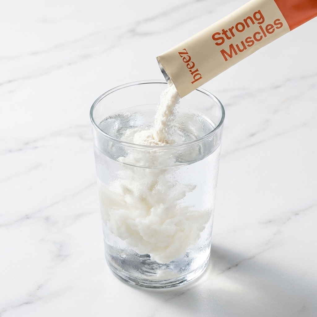 Pouring stick into water